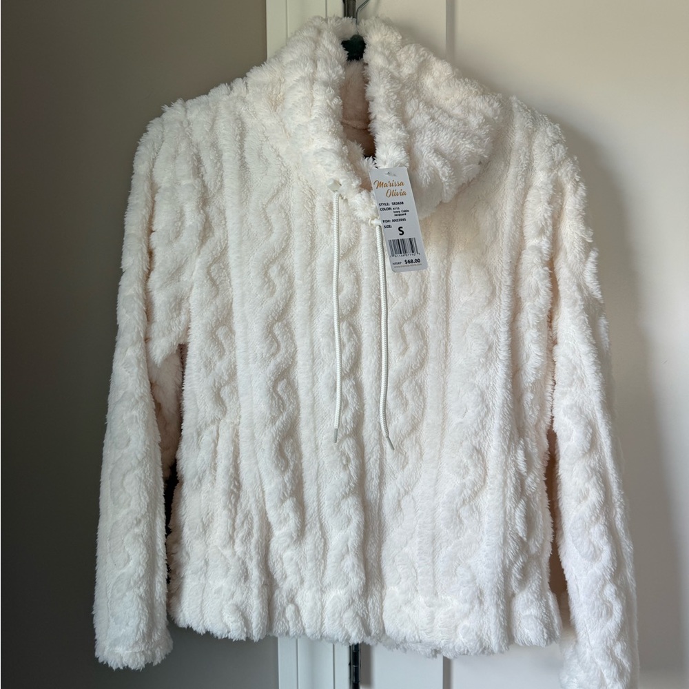 Elegant Cream Teddy Jacket